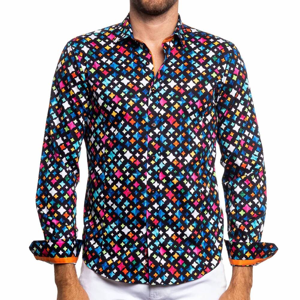 NEW EIGHT X seeing stars edition button down shirt in multi